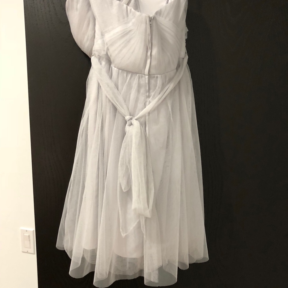 Strapless Gray Mini Cocktail Dress NWT - Picture 7 of 7